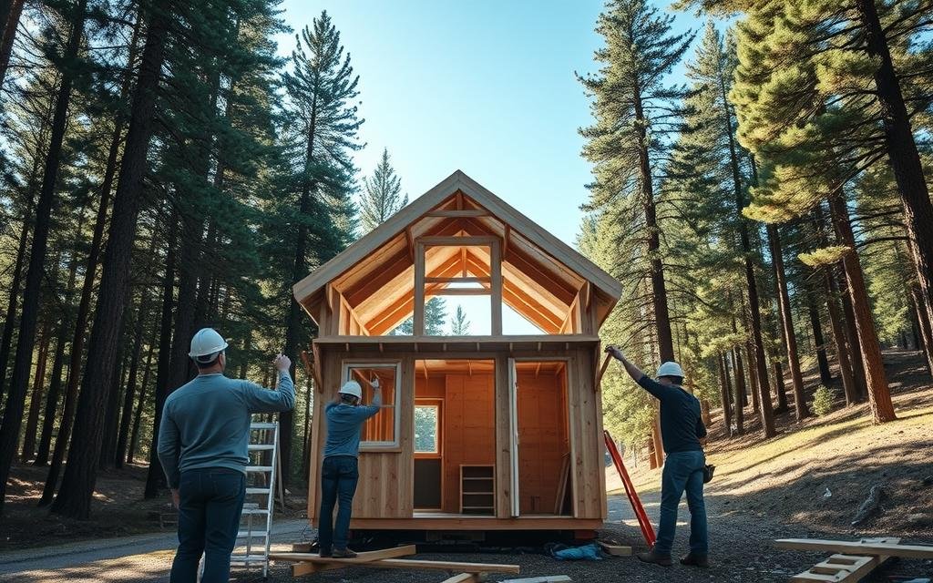 tiny house construction
