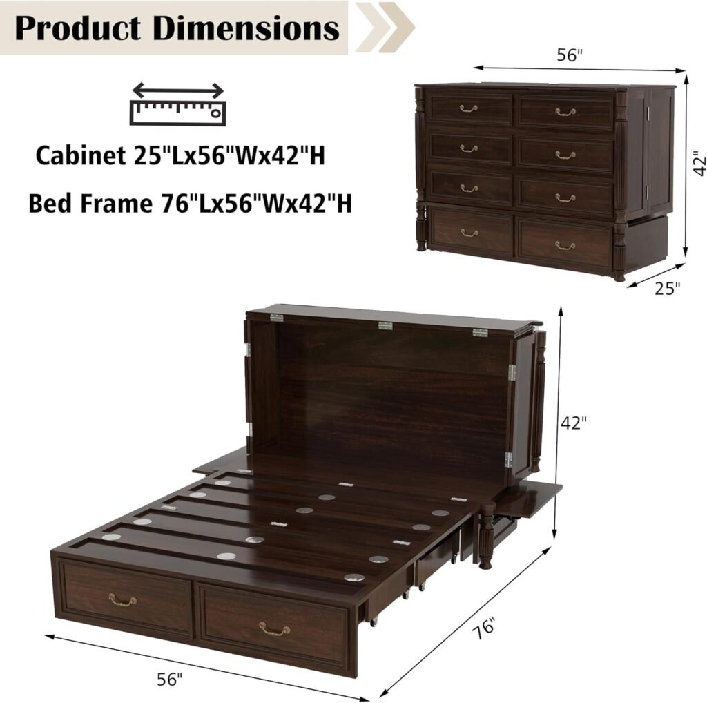 CFITCER Murphy Bed Cabinet