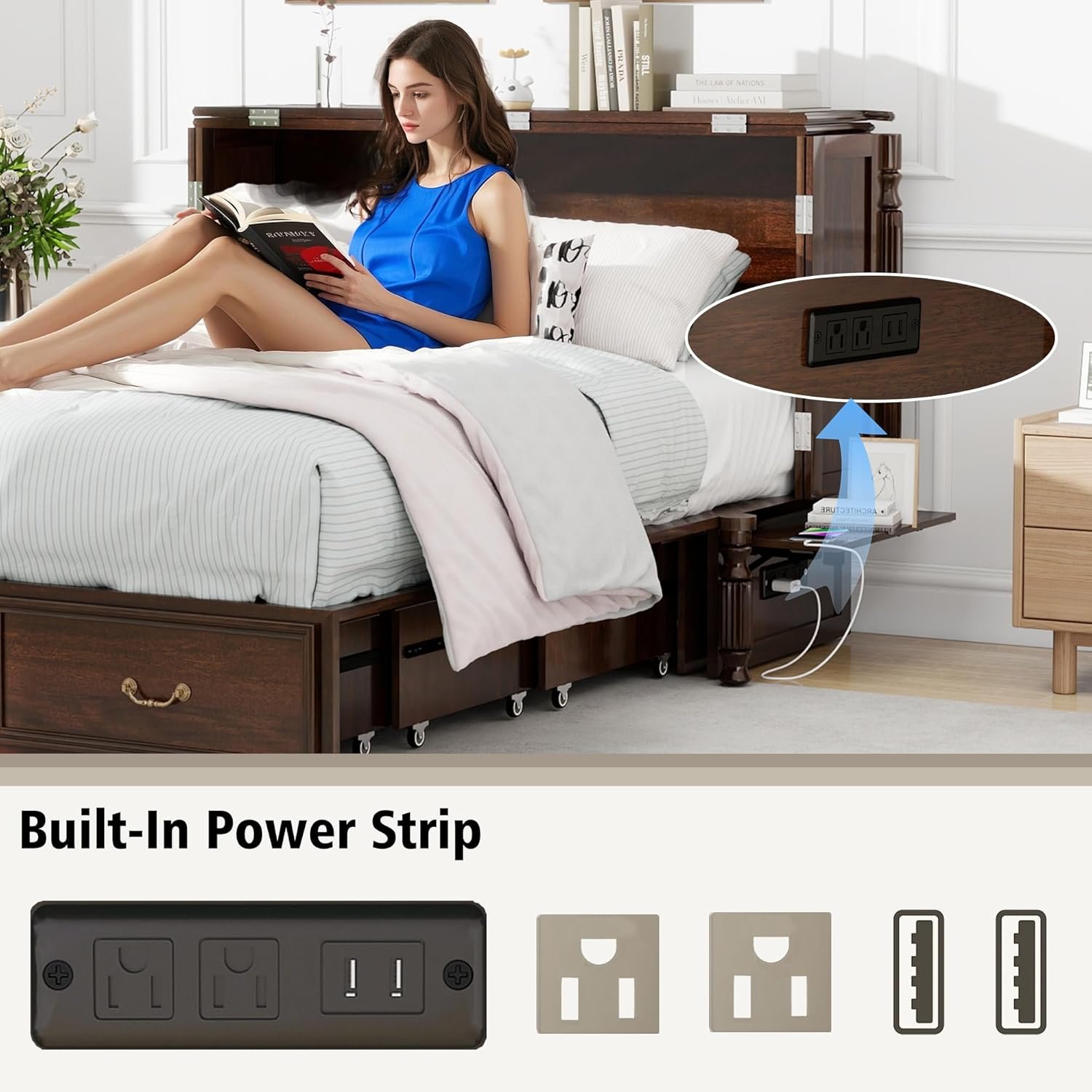 CFITCER Murphy Bed Cabinet