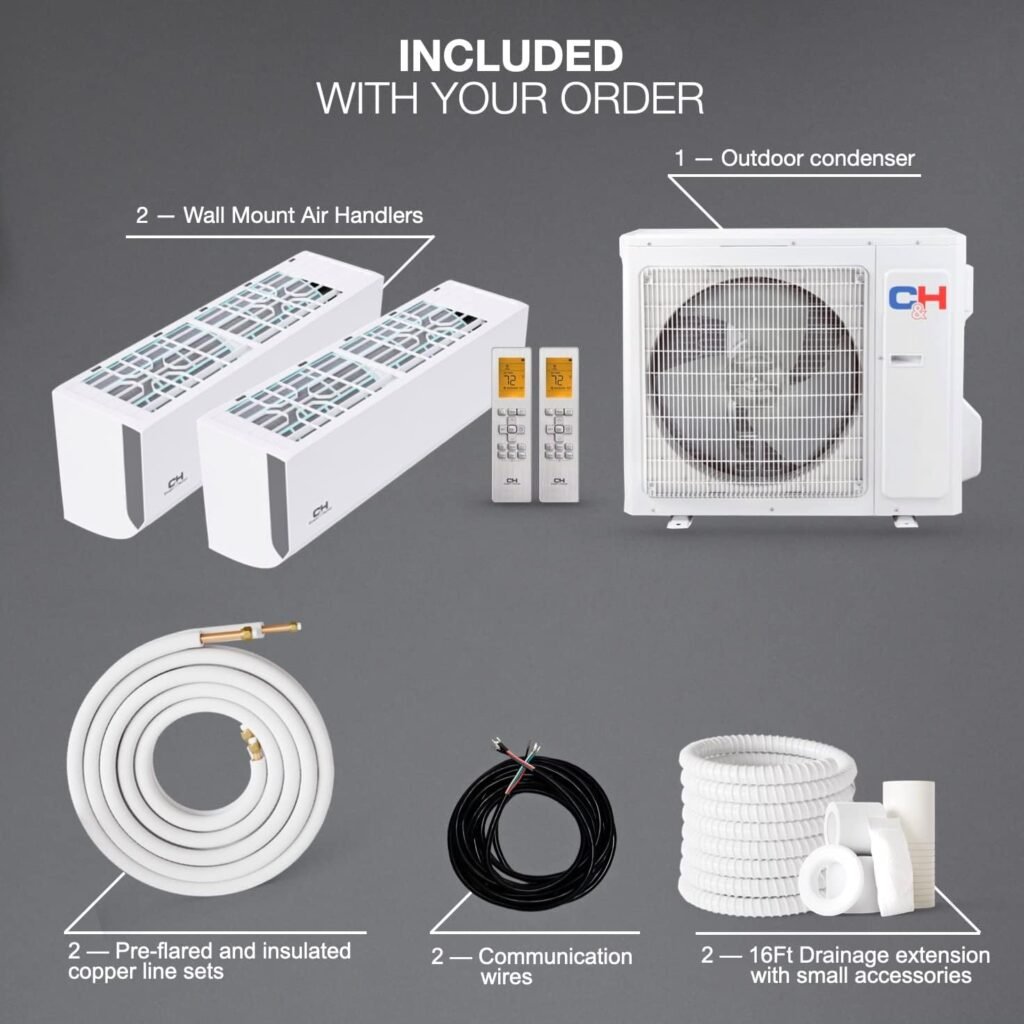 Cooper&Hunter 18,000 BTU Dual Zone Mini Split