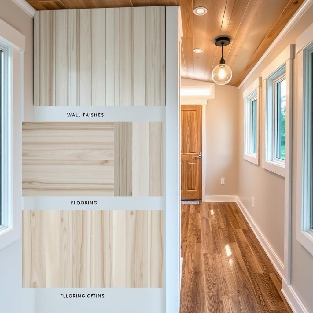 Interior finishing options for the 2 Storey Portable Expandable Prefab Tiny Home Interior finishing options for the 2 Storey Portable Expandable Prefab Tiny Home