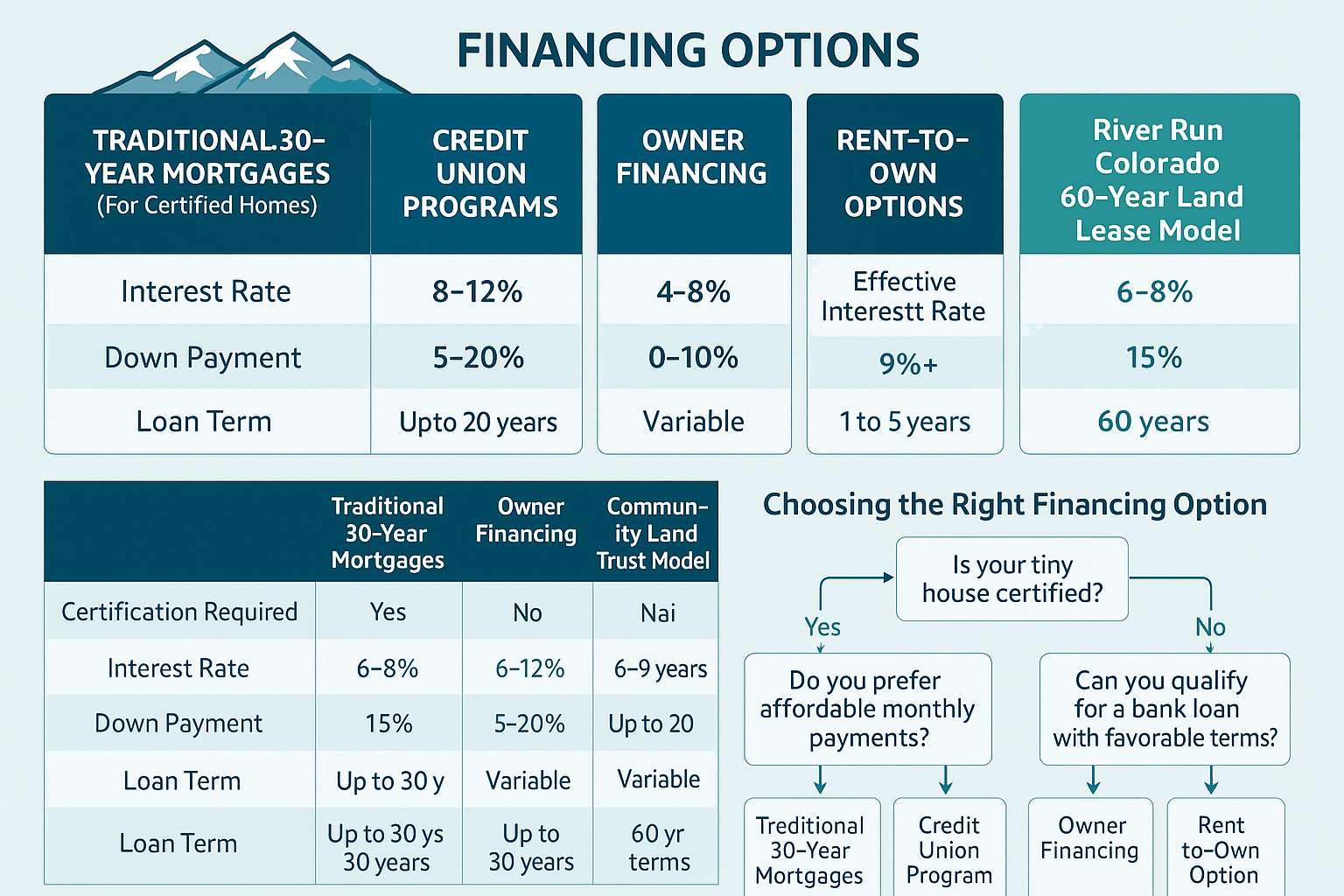Colorado Tiny House Financing Options