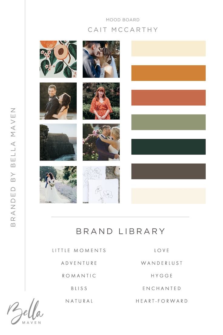 Earthy Boho Color Palette Mood Board