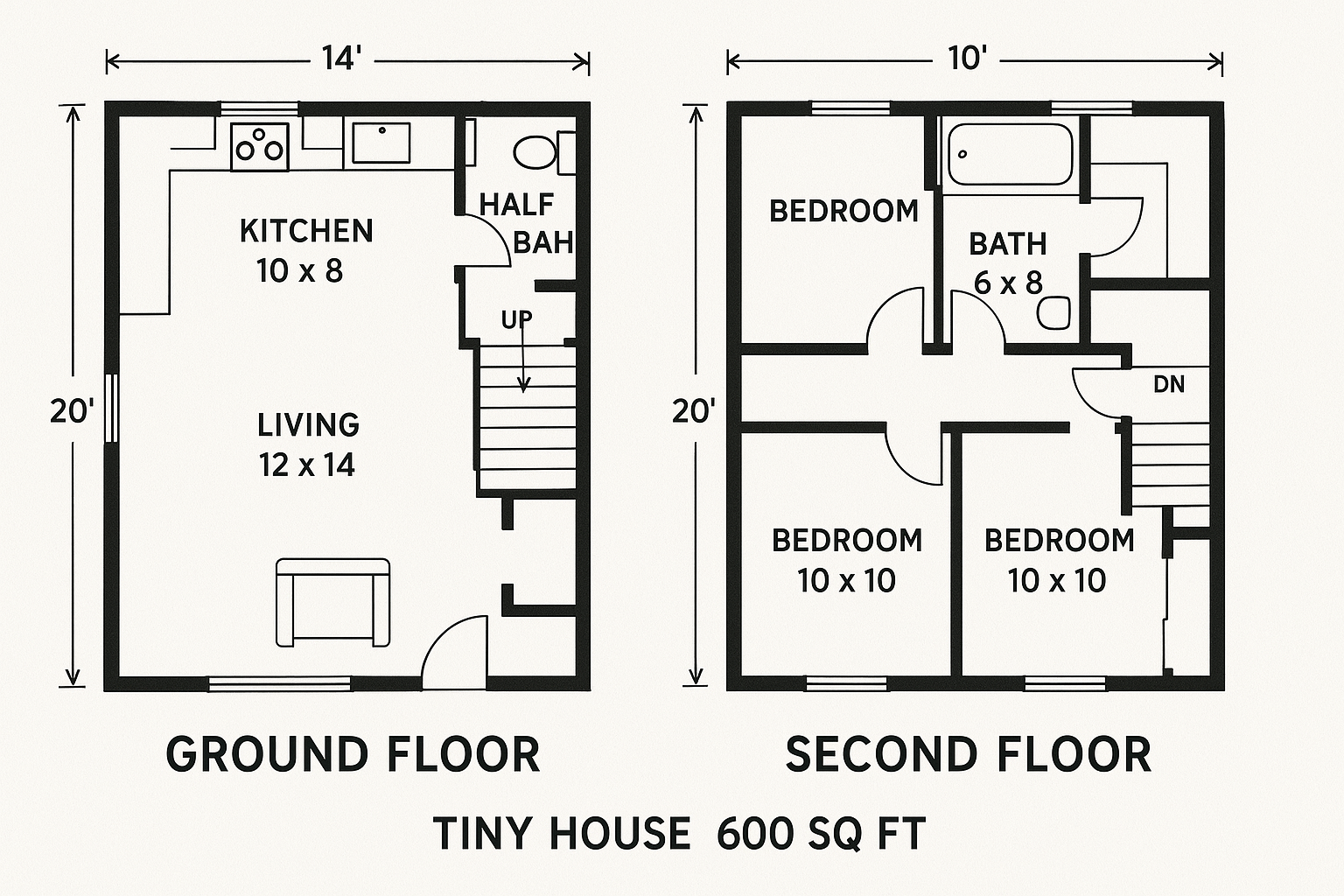 tiny house floor plans