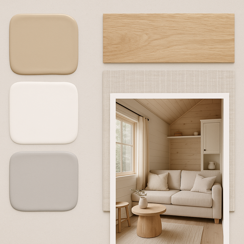 Tiny house color palettes & mood boards