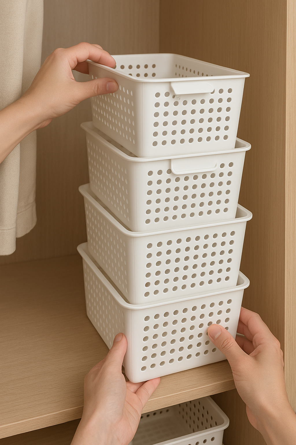 Demonstration of proper stacking technique