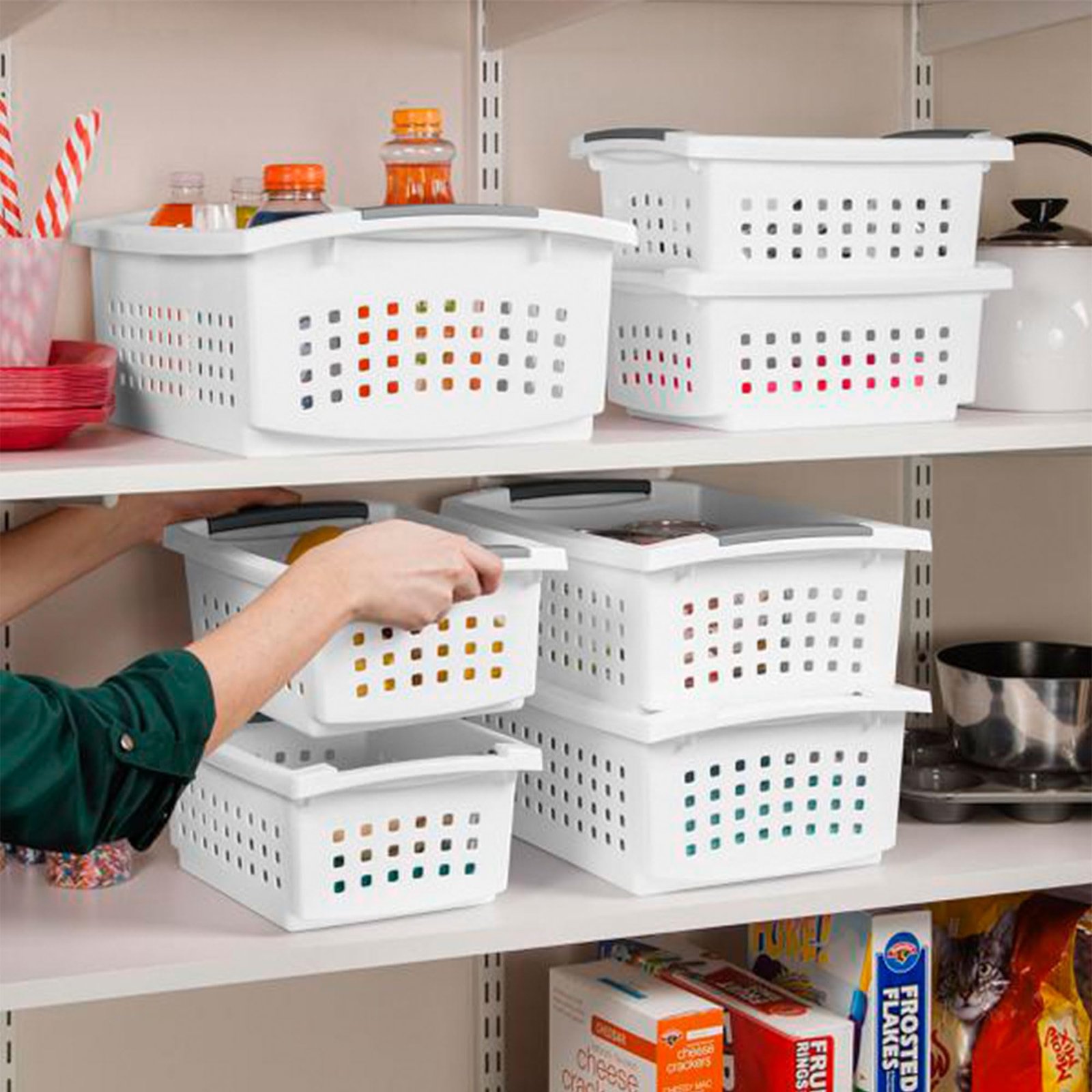 Sterilite Stacking Baskets