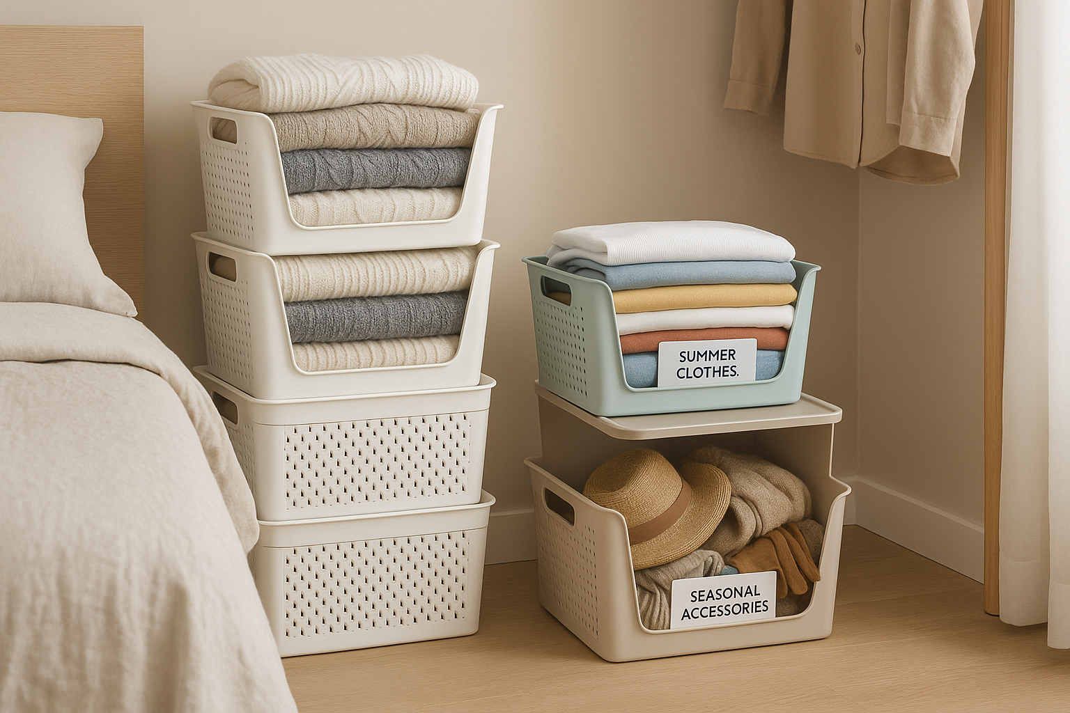 Seasonal clothing organization system