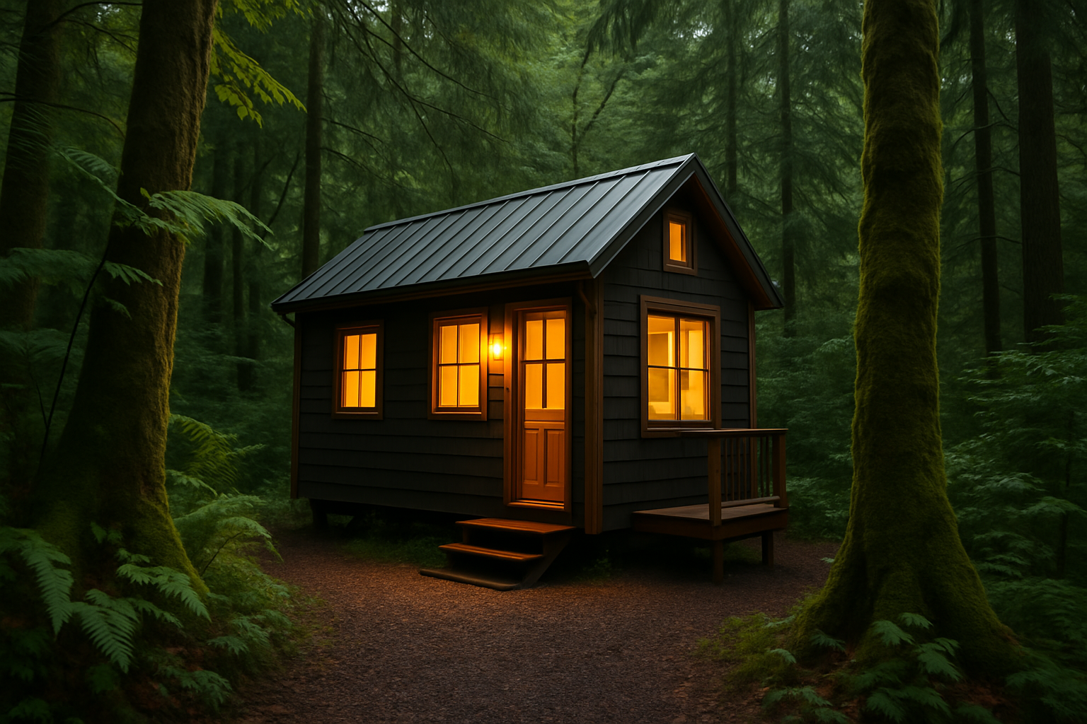 Why Tiny Houses Make Great Vacation Homes. Tiny House in Forest